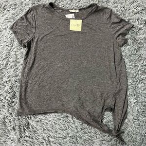 Olivia Rae Short Sleeve Tie Front Shirt Size XL NWT